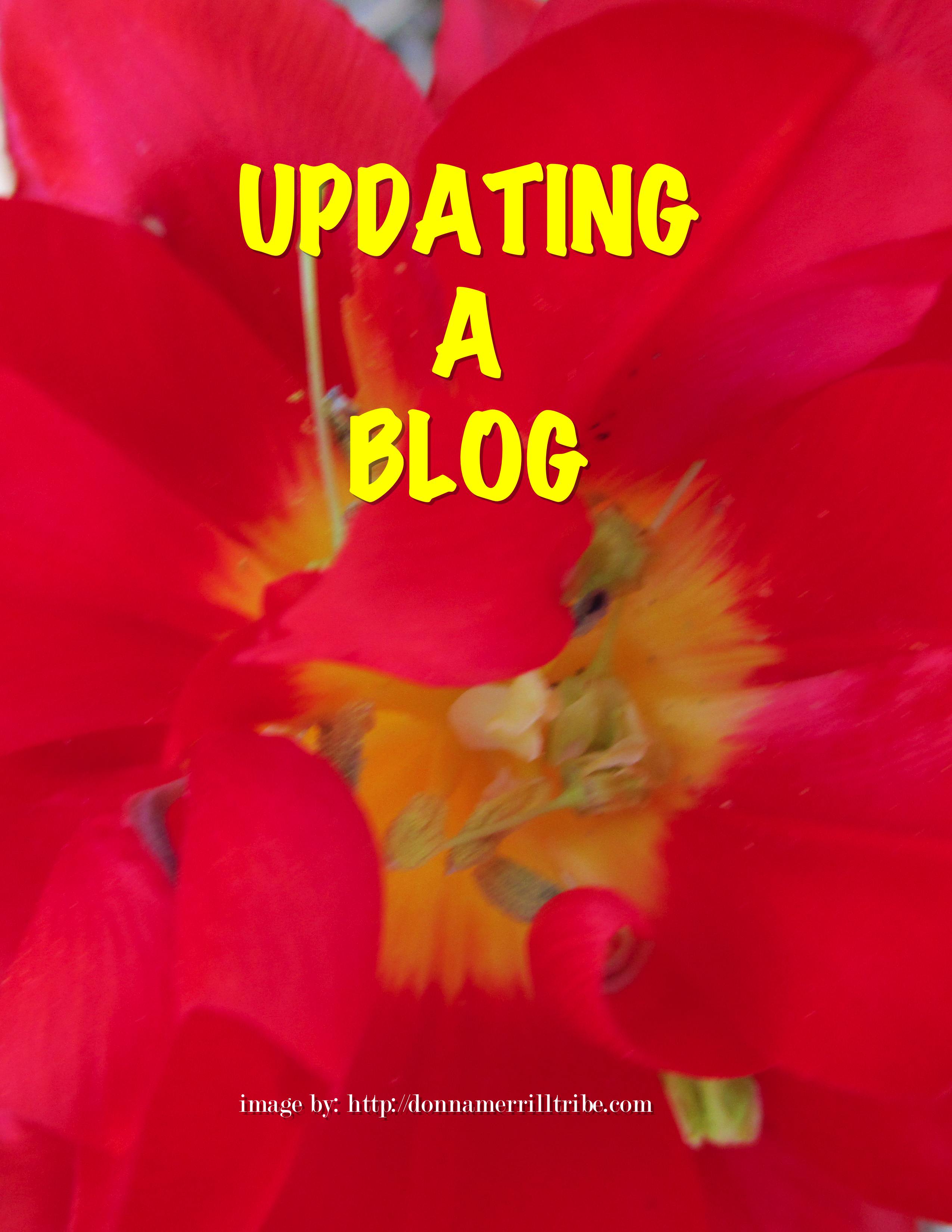 Why Updating Your Blog Is Important - ♫ Donna Merrill Tribe